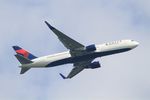 N154DL @ LFPG - Boeing 767-3P6, Climbing from rwy 06R, Roissy Charles De Gaulle airport (LFPG-CDG) - by Yves-Q