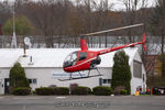 N4471G @ 7B9 - Departing from Northeast Helicopters, Ellington, CT. - by Dave G