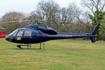 G-DFOX @ EGBC - G-DFOX   Aerospatiale AS355F1 Ecureuil II [5203] Cheltenham Racecourse~G 16/03/2012 - by Ray Barber