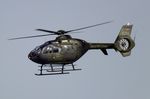 82 56 @ EDVE - Eurocopter EC135T-1 of the Bundeswehr passing by at Braunschweig-Wolfsburg airport, Waggum