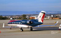 N777KK @ KMRY - at Monterey Jet center - 2015 ATT Pebble Beach Pro-Am - by Tom Vance