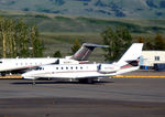 N375QS @ KJAC - Parked Jackson Hole, WY - by Ronald Barker
