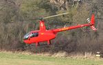 G-DDAD @ EGTR - R44 Cadet lifting off at Elstree - by Chris Holtby