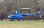 G-HERZ @ EGTR - Lifting off on pilot training flight at Elstree - by Chris Holtby