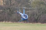 G-HERZ @ EGTR - Lifting off at its Elstree base - by Chris Holtby