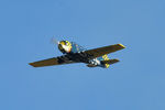 G-OUGH @ EGFH - Resident Yak-52 overhead. - by Roger Winser