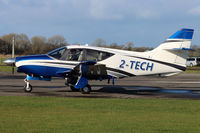2-TECH @ EGTU - Very smart Commander taxying in at Dunkeswell - by Brian T Richards