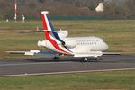 F-RAFB @ LFRB - Dassault Falcon 7X, Reverse thrust landing rwy 07R, Brest-Bretagne airport (LFRB-BES) - by Yves-Q