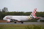 EC-NOY @ LFRB - Airbus 320-214, Lining up rwy 25L, Brest-Bretagne airport (LFRB-BES) - by Yves-Q