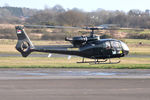 YU-HWF @ EGFH - Visiting Gazelle lifting off. - by Roger Winser