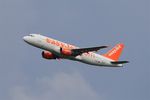 G-EZUJ @ LFPG - Airbus A320-214, Take off rwy 08L, Roissy Charles De Gaulle airport (LFPG-CDG) - by Yves-Q