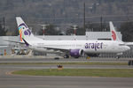 HI1026 @ KBFI - First aircraft for new Dominican carrier Arajet. Aircraft is name Pico Duarte. - by Joe G. Walker