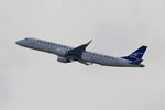 4O-AOC @ LFPG - Embraer 195LR, Climbing from rwy 08L, Roissy Charles De Gaulle airport (LFPG-CDG) - by Yves-Q