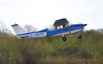 G-ARYK @ EGFH - Resident Skyhawk departing Runway 28. - by Roger Winser