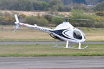 G-ZHWH @ EGFH - Visiting Rotorway helicopter departing. - by Roger Winser