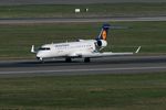 D-ACPH @ LFBO - Canadair CRJ-701ER, Landing rwy 32L, Toulouse-Blagnac airport (LFBO-TLS) - by Yves-Q