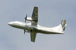 F-GPYC @ LFBO - ATR 42-500, Climbing from rwy 32L, Toulouse-Blagnac Airport (LFBO-TLS) - by Yves-Q