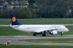 D-AECC @ LFBO - Embraer 190LR, Ready to take off rwy 14L, Toulouse Blagnac Airport (LFBO-TLS) - by Yves-Q