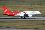 B-8077 @ LFBO - Airbus A320-214 with provisional registration, Landing rwy 14R, Toulouse-Blagnac airport (LFBO-TLS) - by Yves-Q