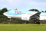 OO-JAL @ LFRB - Boeing 737-7K, Landing rwy 25L, Brest-Bretagne airport (LFRB-BES) - by Yves-Q