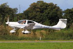 F-HASP @ LFRB - Diamond DA-40 Diamond Star, Landing rwy 25L, Brest-Bretagne airport (LFRB-BES) - by Yves-Q