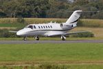 F-HMBG @ LFRB - Cessna 525A CitationJet CJ2, Take off run rwy 25L, Brest-Bretagne airport (LFRB-BES) - by Yves-Q