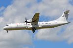 YL-RAK @ EDSB - Raf-Avia ATR72 freighter landing - by FerryPNL