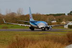 OO-JOS @ LFRB - Boeing 737-7K5, Lining up rwy 25L, Brest-Bretagne airport (LFRB-BES) - by Yves-Q