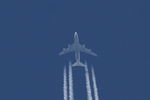 D-ABTK @ LFRB - Boeing 747-430, Flight over Brest-Bretagne airport (LFRB-BES) from MCO to FRA - by Yves-Q