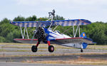 G-IIIY @ EGFH - Flown by AeroSuperBatics Wingwalkers. - by Roger Winser