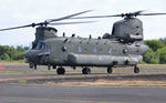 ZA681 @ EGFH - RAF helicopter of the Chinook Display Team.