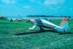 OY-ANE @ EKVJ - A pretty airplane at Stauning. Scanned from a slide.