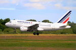 F-GUGO @ LFRB - Airbus A318-111, Landing rwy 25L, Brest-Bretagne airport (LFRB-BES) - by Yves-Q