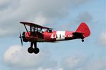 G-BTFG @ EGTB - G-BTFG 1940 Boeing A75N1 Stearman at Air Expo, Booker - by PhilR