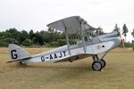 G-AAJT @ EGHP - G-AAJT 1930 DH60G Gipsy Moth Popham fly in - by PhilR