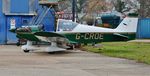 G-CROE @ EGHH - Receiving attention at the paintshop - by John Coates
