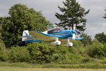 G-LAKI @ EGHP - CEA Jodel DR1050 landing at Popham. - by PhilR