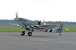 AB910 @ EGSU - AB910 1941 VS Spitfire Vb BBMF BoB 75th Anniversary Duxford - by PhilR