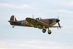 G-CGUK @ EGSU - X4650 1940 VS Spitfire la RAF BoB Air Show Duxford - by PhilR
