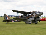 G-AGJG @ EGSU - 1941 DH89A Dragon Rapide G-AGJG at Flying Legends Duxford - by PhilR