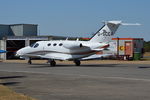 G-SCCA @ EGLK - Cessna 510 Citation Mustang departing Blackbushe for Jersey. Ex OE-FMY - by moxy