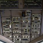 N787UA @ KSFO - Overhead panel SFO 2022. - by Clayton Eddy