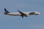 SP-LNO @ LFPG - Embraer 195LR, On final rwy 09L, Roissy Charles De Gaulle airport (LFPG-CDG) - by Yves-Q