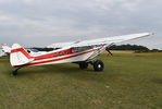 G-CLYI @ EGHP - Piper PA-18-150 Super Cub at Popham. Ex D-EWAS - by moxy