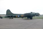 G-BEDF @ EGSU - 124485 (44-85784, G-BEDF) 1944 Boeing B-17G Sally B BoB Display Duxford - by PhilR