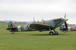 G-AWII @ EGSU - AR501 (G-AWII) 1942 VS Spitfire Vc BoB Display Duxford - by PhilR