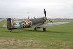 G-AIST @ EGSU - P2308 (AR213, G-AIST) 1941 VS Spitfire la BoB Display Duxford - by PhilR