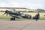 G-CTIX @ EGSU - PT462 (G-CTIX) 1944 VS Spitfire T9 BoB Display Duxford - by PhilR