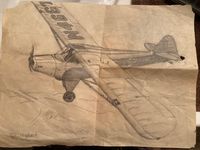 N4667 - Drawing by my dad, Ron Hughart of the SCORPION TOO, 1940's. - by Ronald Hughart