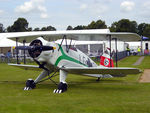 G-AYSJ @ EGSU - 'LG+01' G-AYSJ 1938 Bucker Bu133C Jungmeister LG+02  Duxford 10 July 2004 - by PhilR